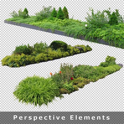 Cutout Plants V Graphics For Landscape Architecture Visualization