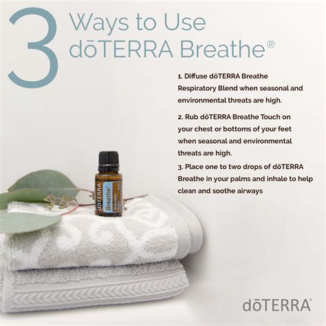 Stop And Take A Breath The Essential Oils Used In Dōterra Breathe Are