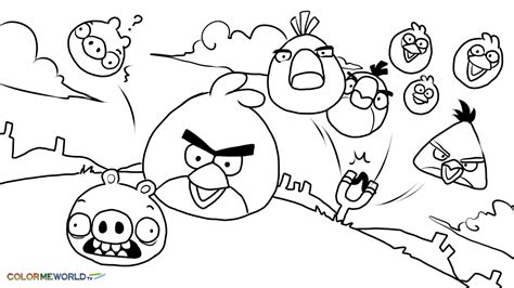 Angry Bird Free Printable Coloring Pages