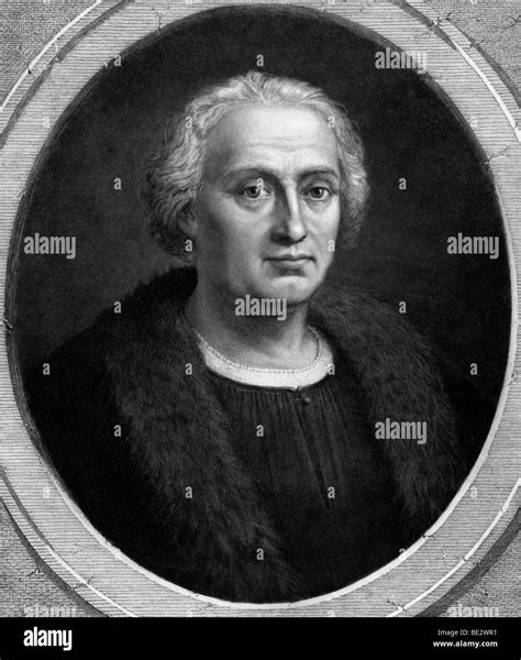 Christopher Columbus Bust Portrait Stock Photo Alamy