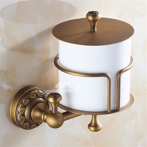 Shop decorplanet.com for toilet paper roll holders and other bathroom acccessories. Toilet Paper Holder Antique Brass Wall Mount For Bathroom