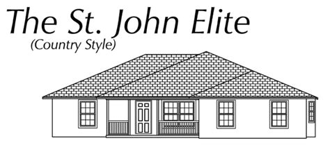 St John Elite Country Style Floor Plan © Atkinson Construction Inc