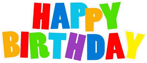 Check spelling or type a new query. Clipart Birthday Logo - Multicolored Text Happy Birthday ...