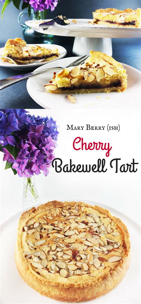 Mary Berry Ish Cherry Bakewell Tart Hummingbird Thyme Recipe