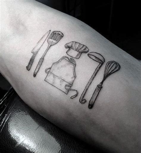 Chef Knife Tattoos 40 New Best Tattoos For Kitchen Lover