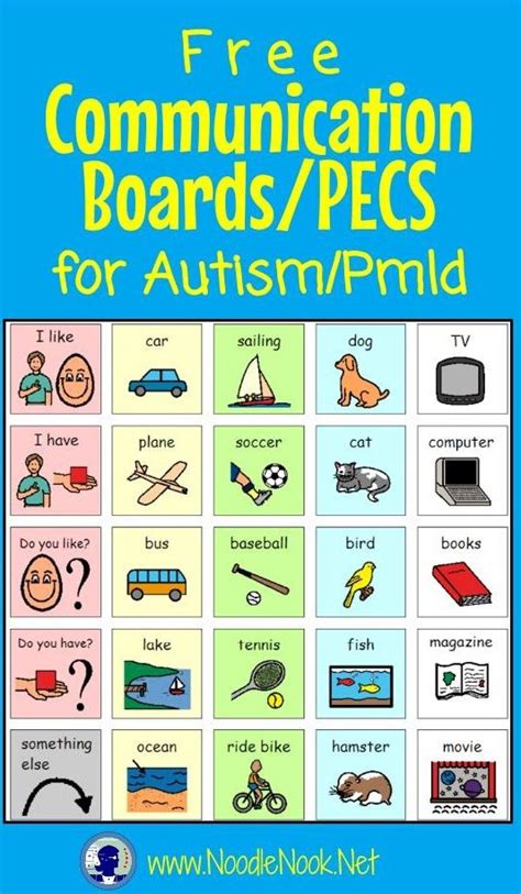 Free Communication Boards Autism Noodlenook Best Of Autism