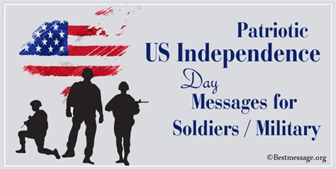 Patriotic Us Independence Day Messages For Soldiers Military