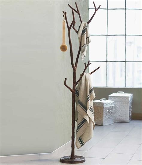 The branch coat hanger has a very familiar design. Bronze Branch Coat Tree - Use a coat rack for towels? Why ...