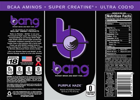 Vpx Bang Purple Haze 12 Cans 610764000156 Ebay