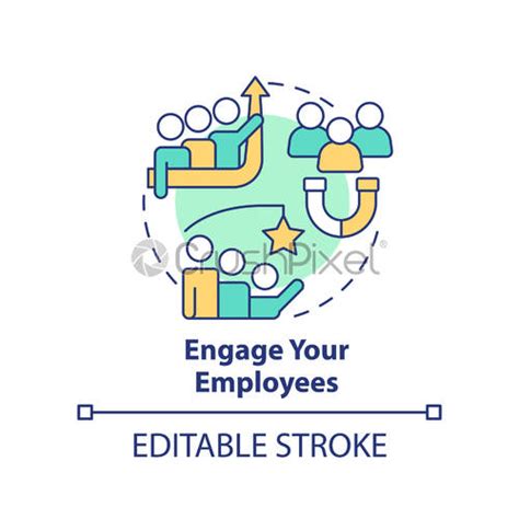 Engage Employees Concept Icon Stock Vector 5316956 Crushpixel
