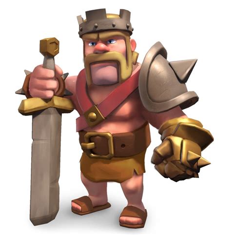 Clash Of Clans Characters Barbarian King Guide To Heroes In Clash