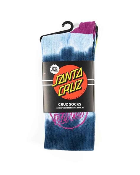 Santa Cruz Dye Dot Sock 2 Pack Assorted Size 7 11 Santa Cruz