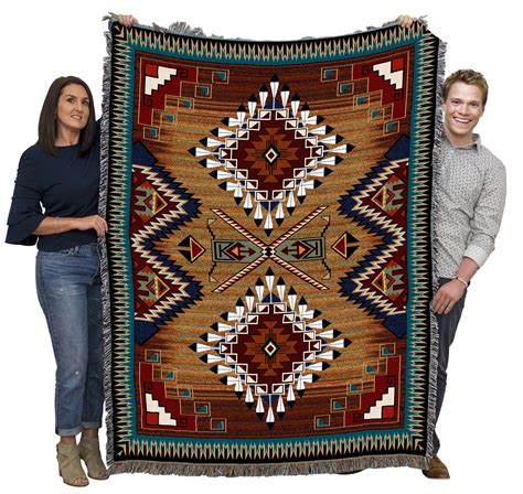 Brazos Southwest Woven Tapestry Blanket Native American Etsy Canada