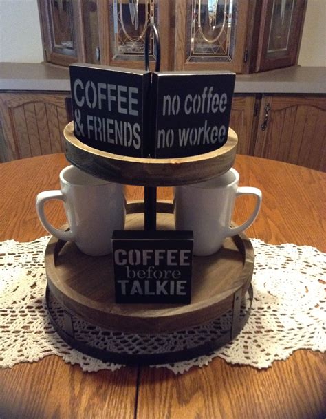 Maybe you would like to learn more about one of these? Tiered Tray Decor Coffee Bar Decor Coffee Signs Farmhouse ...
