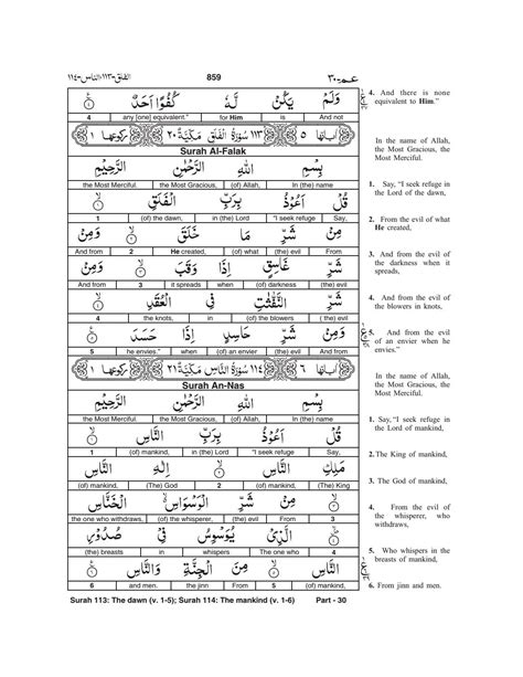 Pdf Quran Word By Word Surah 113 الفلق Al Falaq