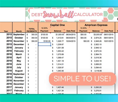 Debt Payoff Spreadsheet Debt Snowball Excel Credit Card Etsy
