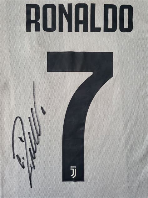 Cristiano Ronaldo Signed Autographed Juventus 2018 Shirt Jersey Ebay
