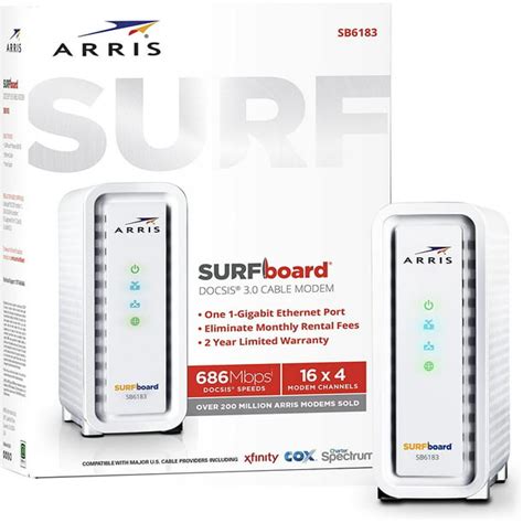 Arris Surfboard 16x4 Docsis 30 Cable Modem Approved For Xfinity