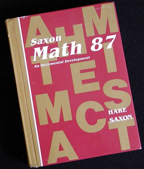 Amazon Com Saxon Math 87 An Incremental Development 9780939798544