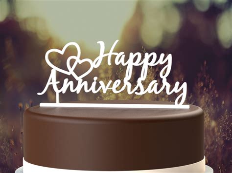 Simply select afterpay as your payment method at. "Happy Anniversary" Wedding Anniversary Cake Topper ...