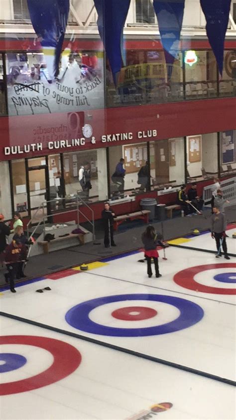 Scene Inside The Duluth Curling And Skating Club In Duluth Minnesota