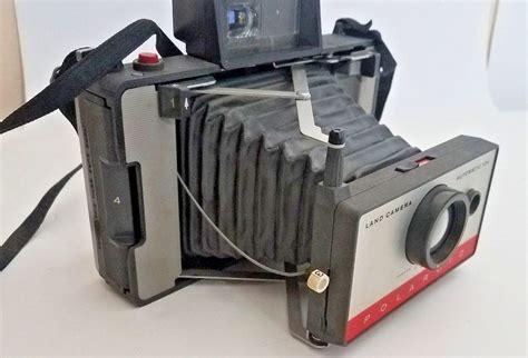 Vintage 1960s Polaroid 104 Camera W Flash Attachment In Box 9713