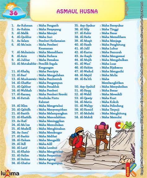 Ini 99 asmaul husna, arab dan latin beserta arti, dalil, keutamaan dan khasiatnya. Download Ebook 99 Nama-Nama Indah Allah dan Arti Asmaul Husna | Ebook Anak