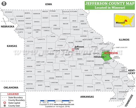 Jefferson County Map Missouri