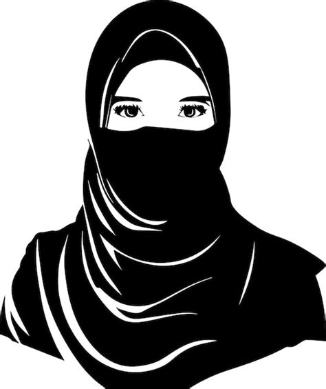 Premium Vector Islamic Hijab Girl Vector Silhouette 31