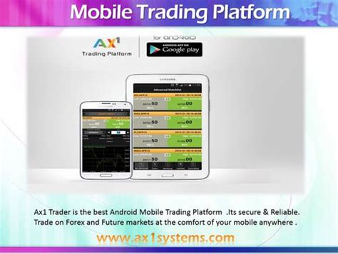 Ax1 Trader Is The Bestandroid Mobile Trading Platform Its Secure And Reliable Trade On Forex And