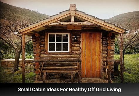 Small Cabin Ideas For Healthy Off Grid Living Home Design