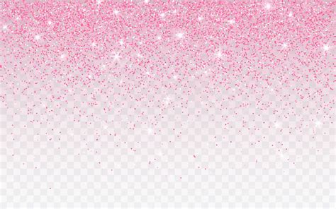 Brilho De Glitter Rosa Em Um Fundo Transparente Vetor Premium