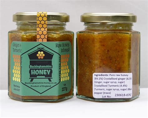 Ginger Turmeric Infused Raw Honey 454g