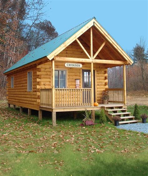 Tiny Log Cabin Kits Easy Diy Project With Images Tiny Log Cabins