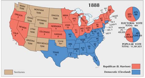 Us Election Of 1888 Map Gis Geography