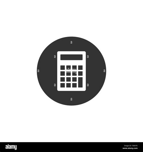 Vector Illustration Flat Design Business Calculator Icon Stock Vector