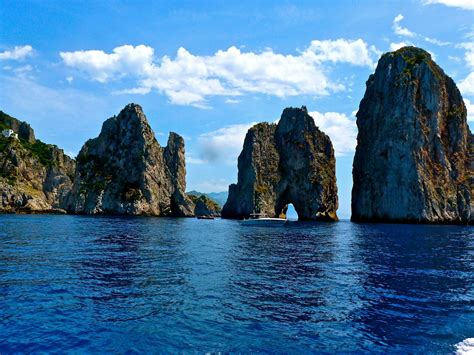 Faraglioni In Capri Amalfi Coast In Italy Captured During A Weekend