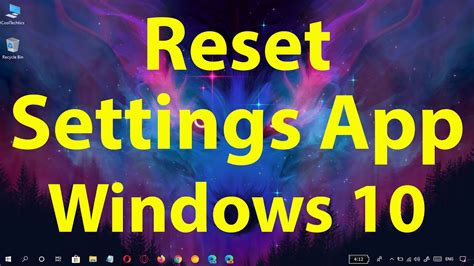 How To Reset Settings App In Windows 10 Fix Settings App Not Working