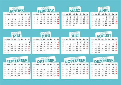 Kalender Monate Jahr Kostenlose Vektorgrafik Auf Pixabay