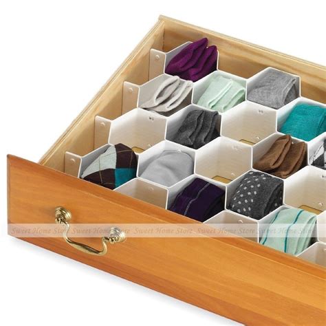 Multifunctional diy plastic 5 cells storage box underwear. 30 Of the Best Ideas for Diy sock Drawer organizer - Home, Family, Style and Art Ideas