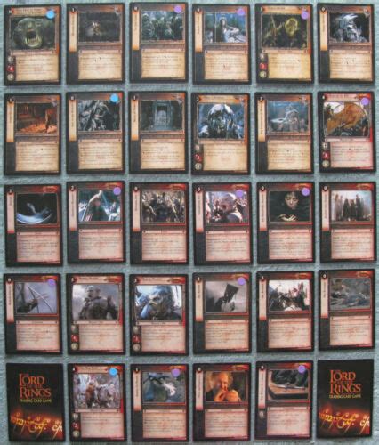 Lord Of The Rings Tcg Fellowship Of The Ring Rare Cards Part 34 Lotr
