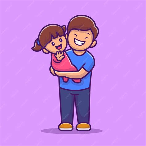 father and daughter hugging clipart images