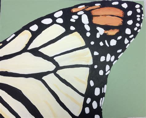 I Made This In Art This Week Its A Painting Of A Butterfly Wing