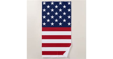 American Flag Beach Towel Zazzle