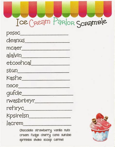 Word Scramble Puzzles To Print For Kids 101 Activity