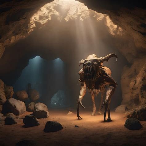 Premium Photo Creature Cave In Argos Island Background Very Cool