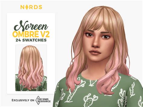 The Sims Resource Noreen Hair V2 Ombre Seasons Needed