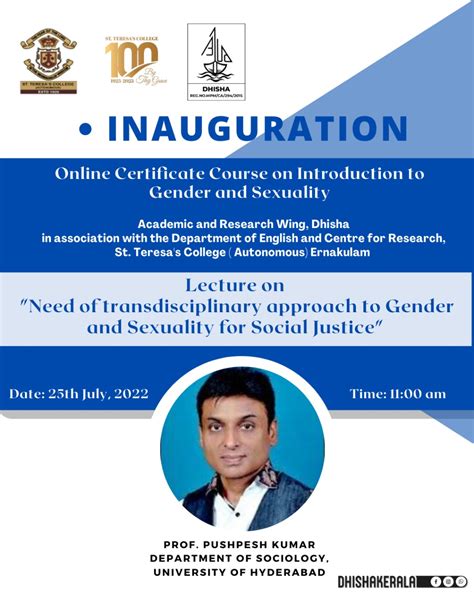 Online Certificate Course On Introduction To Gender And Sexuality St