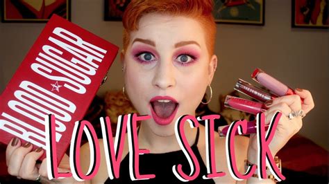 Jeffree Star S Love Sick Collection Review Swatches And Tutorial