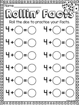 Calm species from a farm, like horse, donkey, dog, goat, cow, and pigs. First Grade Math Unit 10 Fact Fluency by Miss Giraffe | TpT